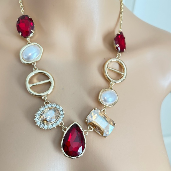 New Natasha Accessories Collar Statement Necklace - Picture 4 of 6